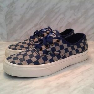 Vans Authentic Harry Potter Ravenclaw BLUE GREY checker-board women's sz 7.5